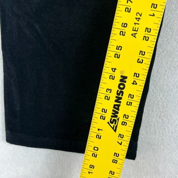 Michael Kors Pants Womens Size 34 Black Corduroy Pockets Straight Leg Flat Front - Picture 3 of 10